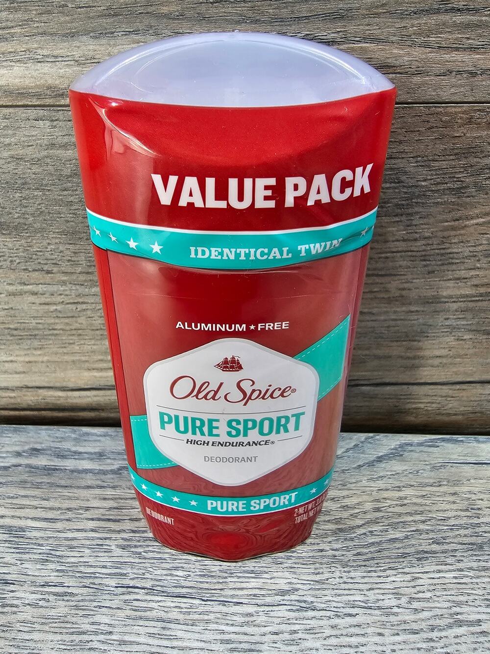 Old Spice Aluminum Free Deodorant Pure Sport for Men Twin Pack